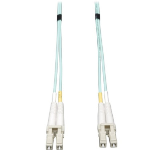 Eaton Tripp Lite Series 10Gb Duplex Multimode 50/125 OM3 LSZH Fiber Patch Cable (LC/LC) - Aqua, 0.5M (20-in.)