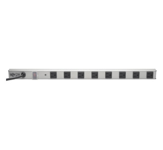 Tripp Lite by Eaton 8-Outlet Power Strip with Surge Protection, 6 ft. (1.83 m) Cord, 1050 Joules, 2 ft. (0.61 m) length