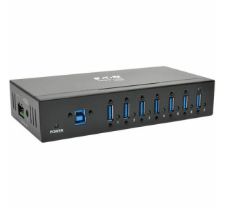 Eaton Tripp Lite Series 7-Port Industrial-Grade USB 3.x (5Gbps) Hub - 20 kV ESD Immunity, Metal Housing, Mountable