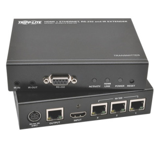 Tripp Lite by Eaton HDBaseT HDMI over Cat5e/6/6a Extender Kit with Ethernet, Serial and IR Control, 1080p, Up to 500 ft. (152 m), TAA