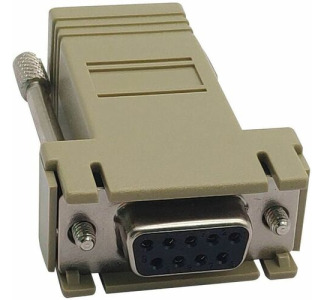 Eaton Tripp Lite Series Modular Serial Adapter Crossover Wiring (DB9 F to RJ45 F)
