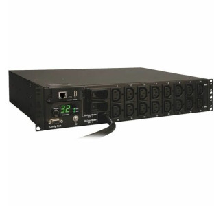 Eaton 7.4kW Single-Phase Switched PDU, LX Interface, 230V Outlets (16-C13), IEC-309 Blue 230V 32A, 3.6m Cord, 2U Rack-Mount, TAA
