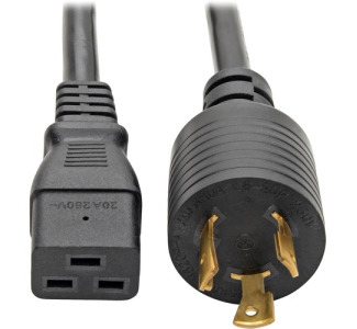 Eaton Tripp Lite Series Power Cord, C19 to NEMA L6-20 - Heavy-Duty, 20A, 250V, 12 AWG, 12 ft. (3.66 m), Black