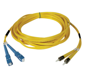 Eaton Tripp Lite Series Duplex Singlemode 9/125 Fiber Patch Cable (SC/ST), 15M (50 ft.)