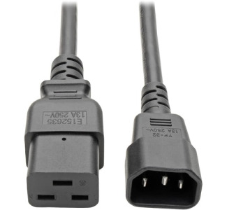 Eaton Tripp Lite Series Power Cord, C19 to C14 - 10A, 100-250V, 16 AWG, 6 ft. (1.83 m), Black