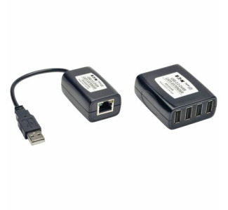 Eaton Tripp Lite Series 4-Port Plug-and-Play USB 2.0 over Cat5/Cat6 Extender Kit, Transmitter & Receiver, USB up to 164.04 ft. (50M), TAA