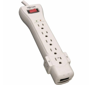 Tripp Lite by Eaton Protect It! 7-Outlet Surge Protector, 15 ft. (4.57 m) Cord, 2520 Joules, Fax/Modem Protection, RJ11