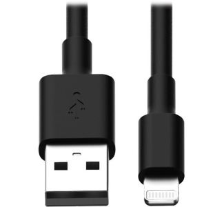 Eaton Tripp Lite Series USB-A to Lightning Sync/Charge Cables (M/M) - MFi Certified, Black, 10 in. (0.25 m), Pack of 10