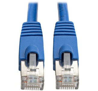 Eaton Tripp Lite Series Cat6a 10G Snagless Shielded STP Ethernet Cable (RJ45 M/M), PoE, Blue, 14 ft. (4.27 m)