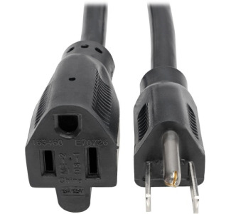 Eaton Tripp Lite Series Power Extension Cord, NEMA 5-15P to NEMA 5-15R - Heavy-Duty, 15A, 120V, 14 AWG, 10 ft. (3.05 m), Black