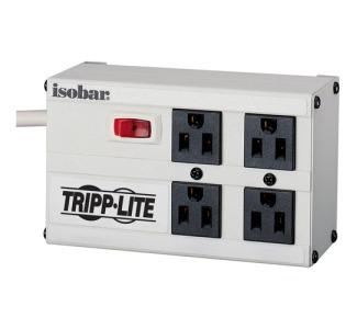 Tripp Lite by Eaton 4 outlets, 6ft cord, 2200 joules, All-metal housing - Isobar Surge Suppressor