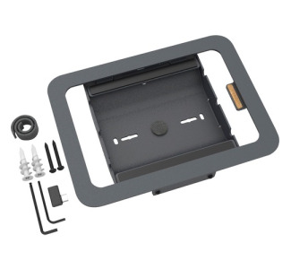 Heckler Design Wall Mount for iPad mini (6th Generation), Gang Box, Mounting Box, Power Adapter, Network Adapter - Black Gray