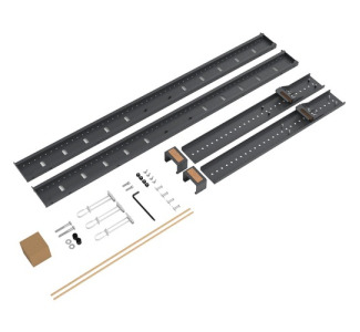 Heckler Design Mounting Rail Kit for Display, Wall Mount - Black Gray
