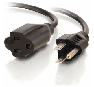 C2G 3ft Power Extension Cord - 18 AWG - NEMA 5-15P to NEMA 5-15R