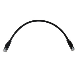 Eaton Tripp Lite Series Cat6a 10G Snagless Molded UTP Ethernet Cable (RJ45 M/M), PoE, Black, 1 ft. (0.3 m)