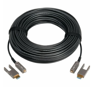 Eaton Tripp Lite Series 8K HDMI Fiber Active Optical Cable (AOC) with Detachable Connectors (M/M) - 8K UHD @ 60 Hz, HDR, HDCP 2.3, Black, 20 m (66 ft.)