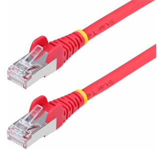 StarTech.com 50ft Red CAT6a Ethernet Cable, Snagless RJ45, 10G, 100W PoE, S/FTP, LSZH, 27AWG Pure Copper, 500MHz, Shielded Network Cord