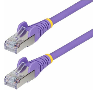 StarTech.com 5ft Purple CAT6a Ethernet Cable, Snagless RJ45, 10G, 100W PoE, S/FTP, LSZH, 27AWG Bare Copper, 500MHz, Shielded Network Cord