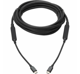 Eaton Tripp Lite Series USB-C Full-Function Active Cable (M/M) with Repeater - USB 3.2 Gen 2 (10 Gbps), 8K 60 Hz, 60W PD Charging, 5 m (16.4 ft.), Black