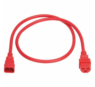 Eaton Tripp Lite Series Power Cord, C14 to C21 - Heavy-Duty, 15A, 250V, 14 AWG, 2 ft. (0.6 m), Red