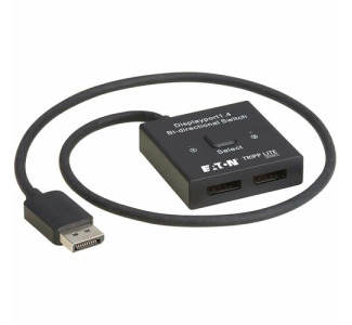 Eaton Tripp Lite Series 2x1 Bi-Directional DisplayPort Switch - 4K 120 Hz or 8K 30 Hz, HDR, HDCP Passthrough