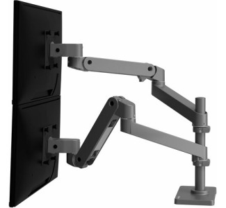 Ergotron Desk Mount for Monitor, LCD Display - Dark Gray