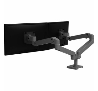 Ergotron Desk Mount for Monitor, LCD Display - Dark Gray