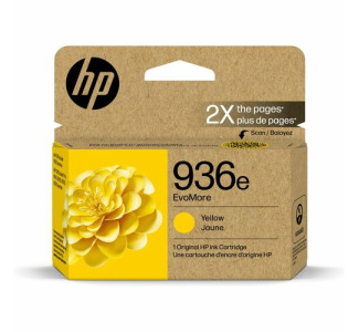 HP EvoMore 936e Original High Yield Inkjet Ink Cartridge - Yellow - 1 Each