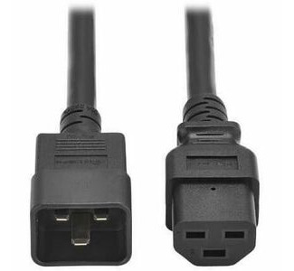 Eaton Tripp Lite Series Power Cord, C20 to C21 - Heavy-Duty, 20A, 250V, 12 AWG, 2.5 ft. (0.76 m), Black