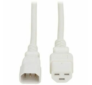 Eaton Tripp Lite Series Power Cord, C14 to C21 - Heavy-Duty, 15A, 250V, 14 AWG, 6 ft. (1.8 m), White