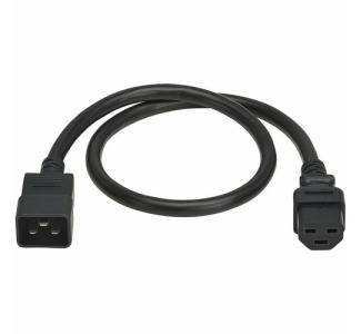 Eaton Tripp Lite Series Power Cord, C20 to C21 - Heavy-Duty, 20A, 250V, 12 AWG, 2 ft. (0.6 m), Black