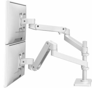 Ergotron Desk Mount for Monitor, LCD Display - White