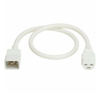 Eaton Tripp Lite Series Power Cord, C20 to C21 - Heavy-Duty, 20A, 250V, 12 AWG, 2 ft. (0.6 m), White
