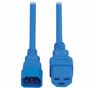 Eaton Tripp Lite Series Power Cord, C14 to C21 - Heavy-Duty, 15A, 250V, 14 AWG, 6 ft. (1.8 m), Blue