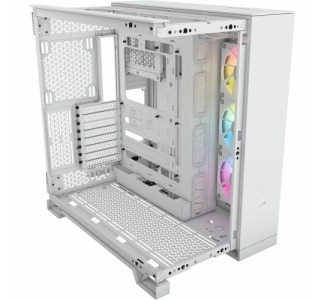 Corsair iCUE LINK 6500X RGB Mid-Tower ATX Dual Chamber PC Case - White