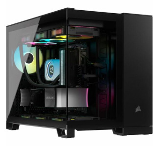 Corsair iCUE LINK 2500X RGB Micro ATX Dual Chamber PC Case - Black