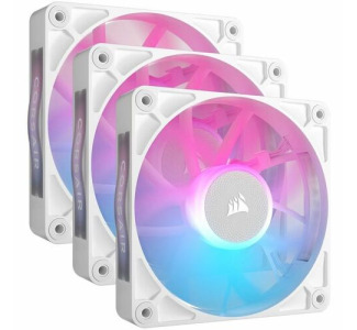 Corsair iCUE LINK RX120 RGB 120mm PWM Fan Triple Starter Kit - White