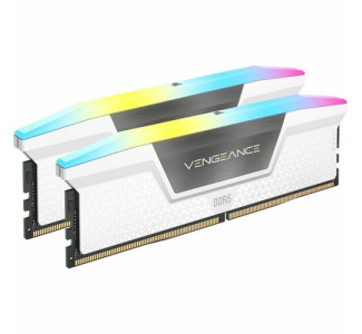 Corsair Vengeance RGB 64GB (2x32GB) DDR5 DRAM 6000MT/s CL30 Memory Kit - White