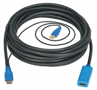 Eaton Tripp Lite Series HDMI Extension Cable with Active Signal Booster/Repeater (M/F), 8K 60 Hz, HDR, 4:4:4, HDCP 2.3, 20 ft. (6.1 m)