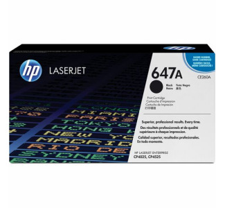 HP 647A (CE260A) Original Laser Toner Cartridge - Single Pack - Black - 1 Each