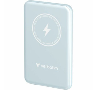 Verbatim Charge ''n'' Go Magnetic Wireless Power Bank 5000 mAh - Blue