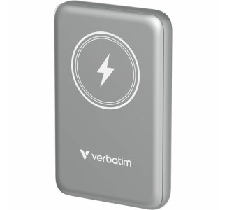 Verbatim Charge ''n'' Go Magnetic Wireless Power Bank 10000 mAh - Grey