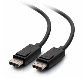 1 ft DisplayPort Cable with Latches 8K UHD M/M, Black