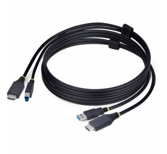 StarTech.com 6ft (1.8m) HDMI and USB 5Gbps KVM Cable, Up to 4K 60Hz, HDMI 2.0 and USB Combo Cable for KVM Switch
