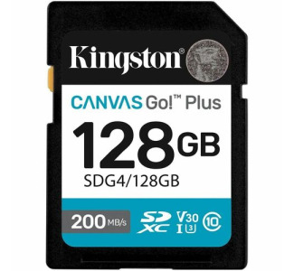 Kingston Canvas Go! Plus 128 GB Class 10/UHS-I (U3) V30 SDXC