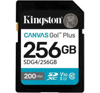 Kingston Canvas Go! Plus 256 GB Class 10/UHS-I (U3) V30 SDXC