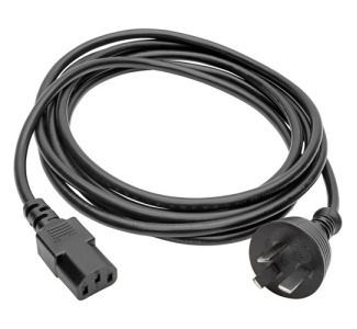 Eaton Tripp Lite Series China Computer Power Cord, GB 15934-2008 to C13 - 10A, 250V, 17 AWG, 10 ft. (3.05 m), Black