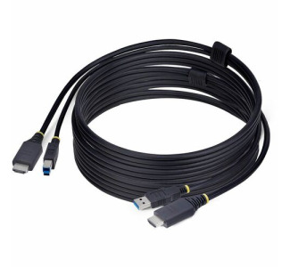 StarTech.com 10ft (3m) HDMI and USB 5Gbps KVM Cable, Up to 4K 60Hz, HDMI 2.0 and USB Combo Cable for KVM Switch