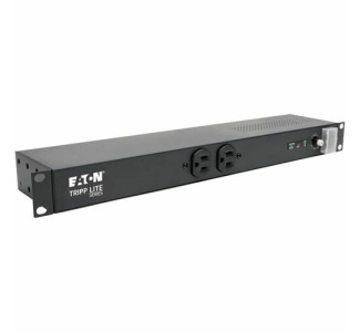 Eaton Tripp Lite Series Isobar 12-Outlet Network Server Surge Protector, 15 ft. (4.57 m) Cord with 5-20P Plug, 3840 Joules, Diagnostic LEDs, 1U Rackmount