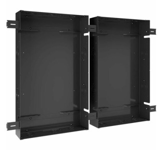 Chief Tempo Flat Panel In-Wall Boxes and Stud Tabs Kit - For Displays Above 65 Inch - VESA Wall Mount - Black